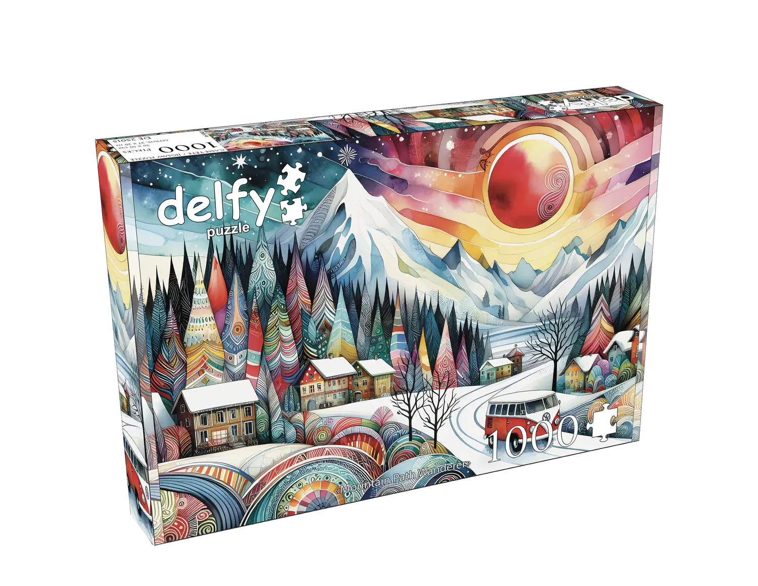 Delfy Puzzle 1000pc Mountain Path Wanderer