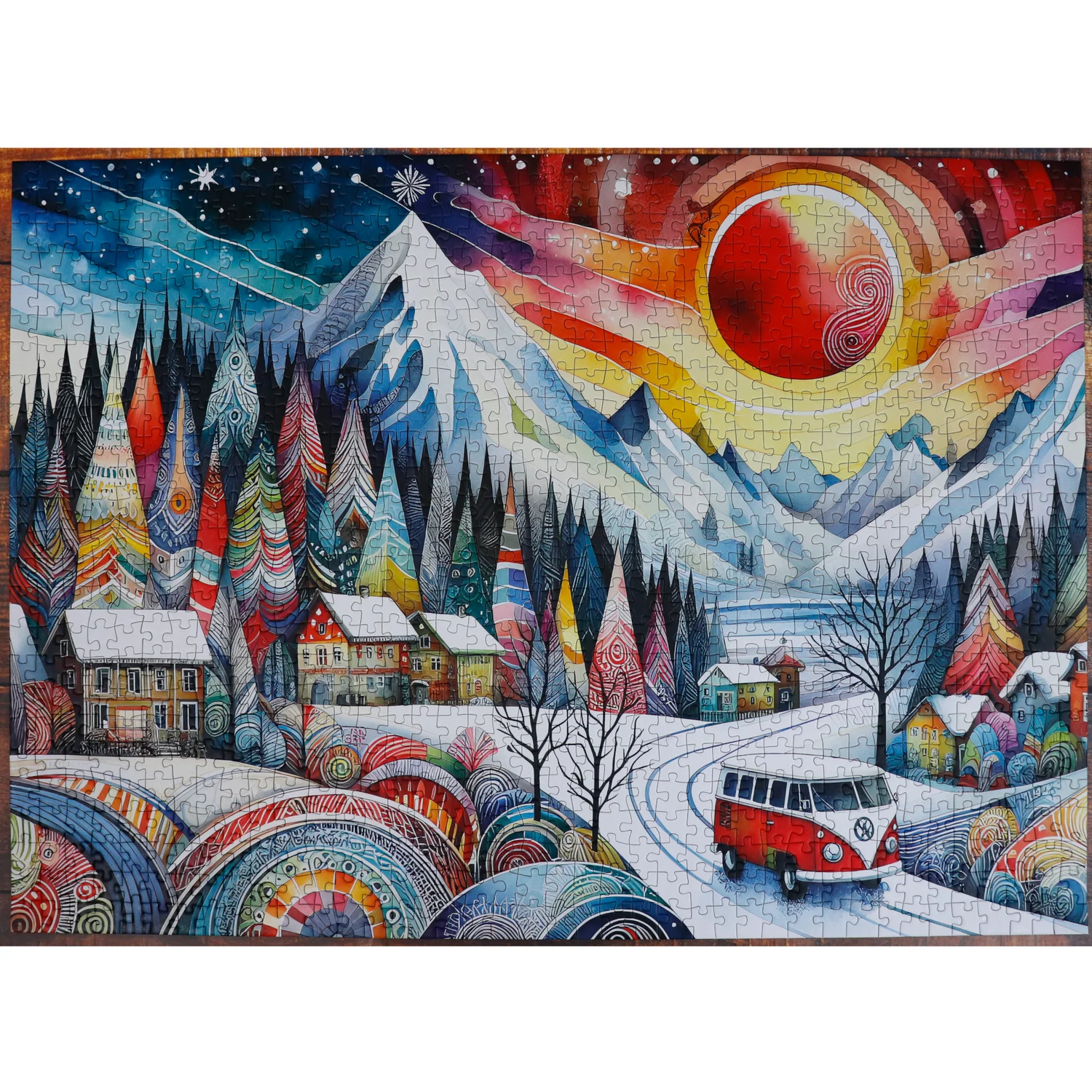 Delfy Puzzle 1000pc Mountain Path Wanderer