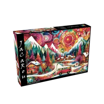 JaCaRou Puzzle 1000pc Mountains Meet Motion