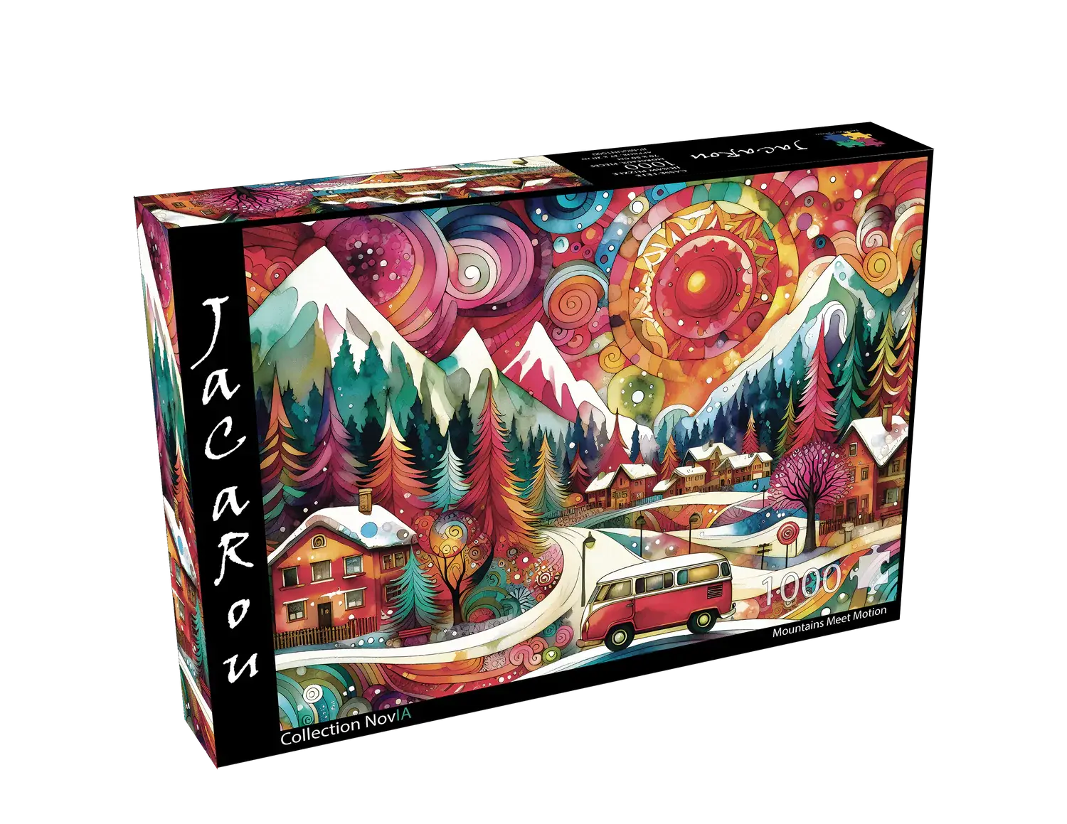 JaCaRou Puzzle 1000pc Mountains Meet Motion