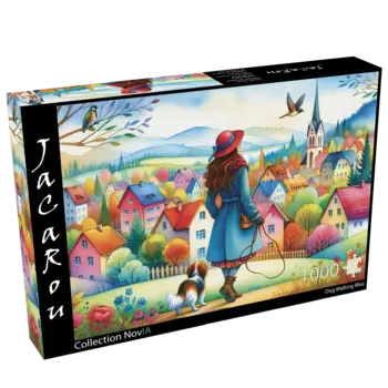 JaCaRou Puzzle 1000pc  Dog Walking Bliss