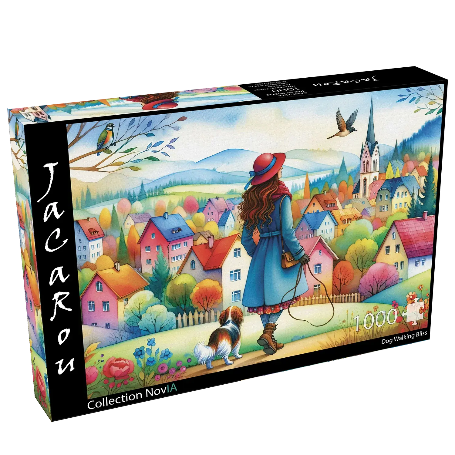 JaCaRou Puzzle 1000pc Dog Walking Bliss