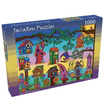 JaCaRou Puzzle 1000pc Bird Houses