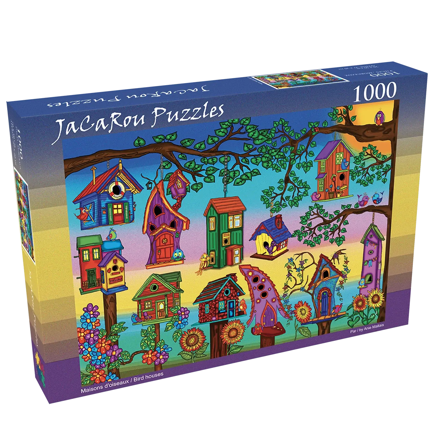 JaCaRou Puzzle 1000pc Bird Houses