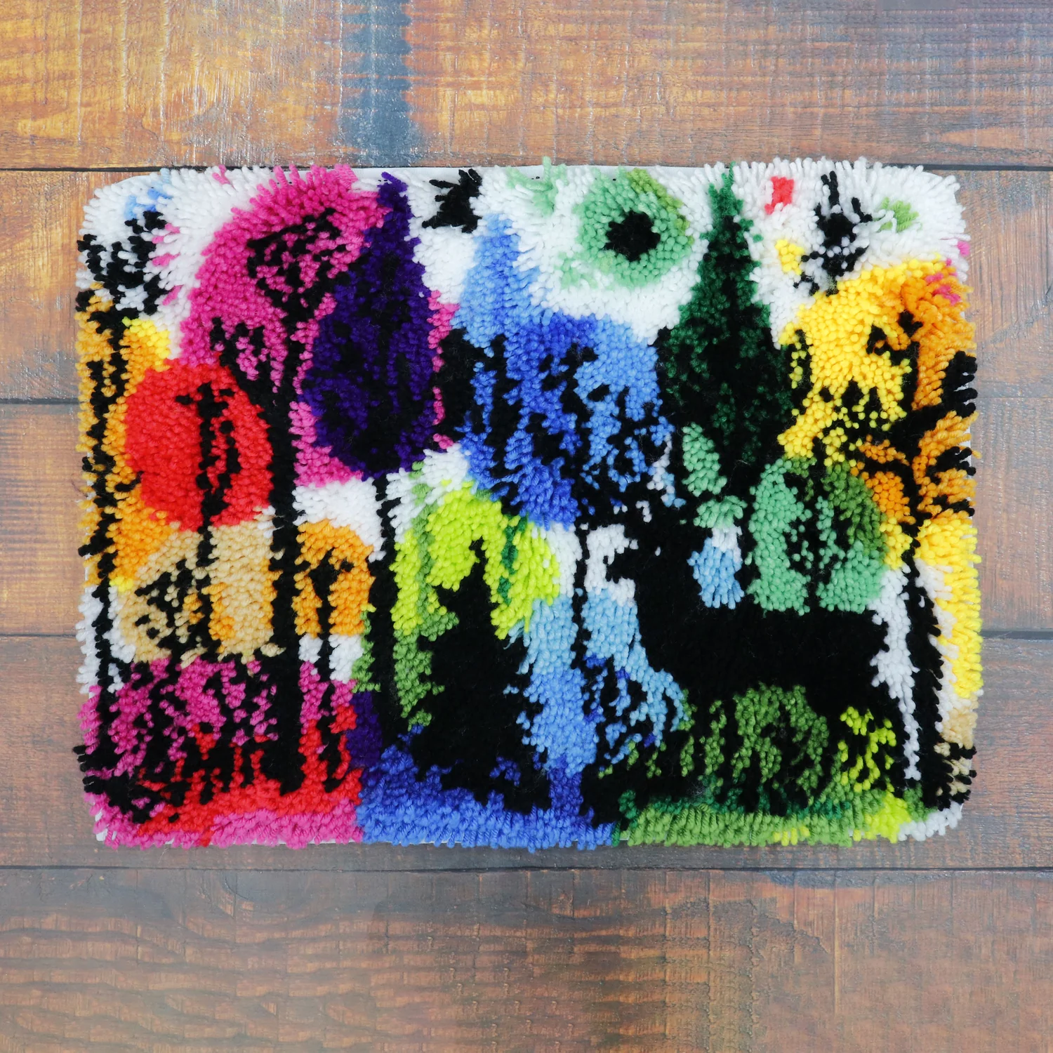 JaCaRou Latch Hook Small Rug Deer