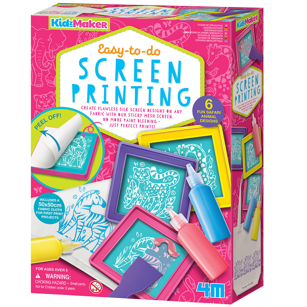 4M KidzMaker Easy-to-do Fabric Screen Printing