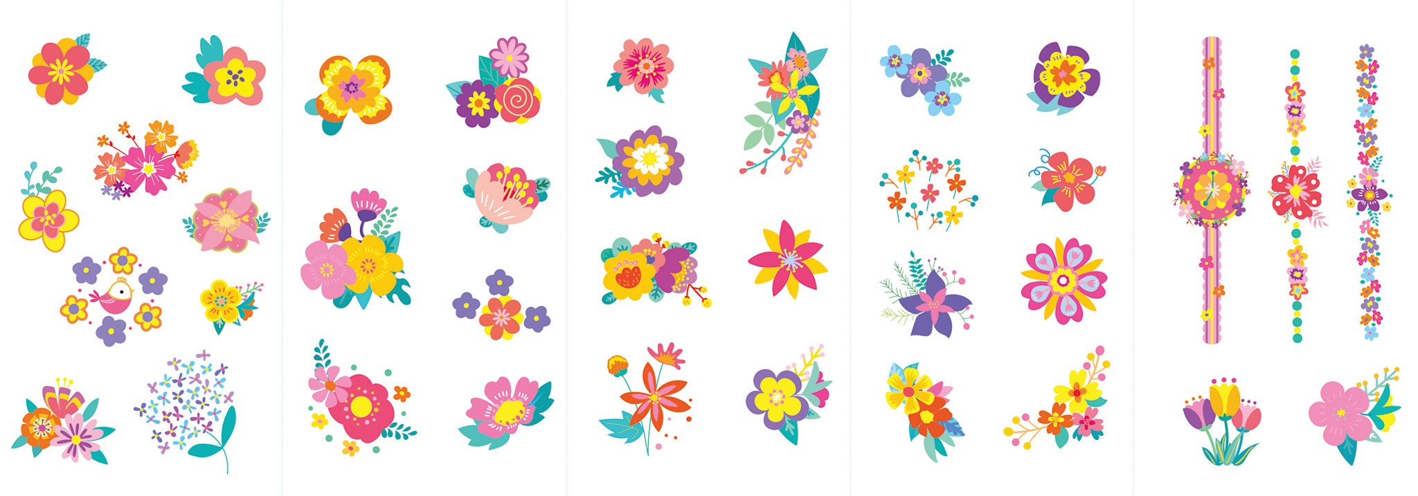 Avenir Nail Stickers & Tattoos Flower