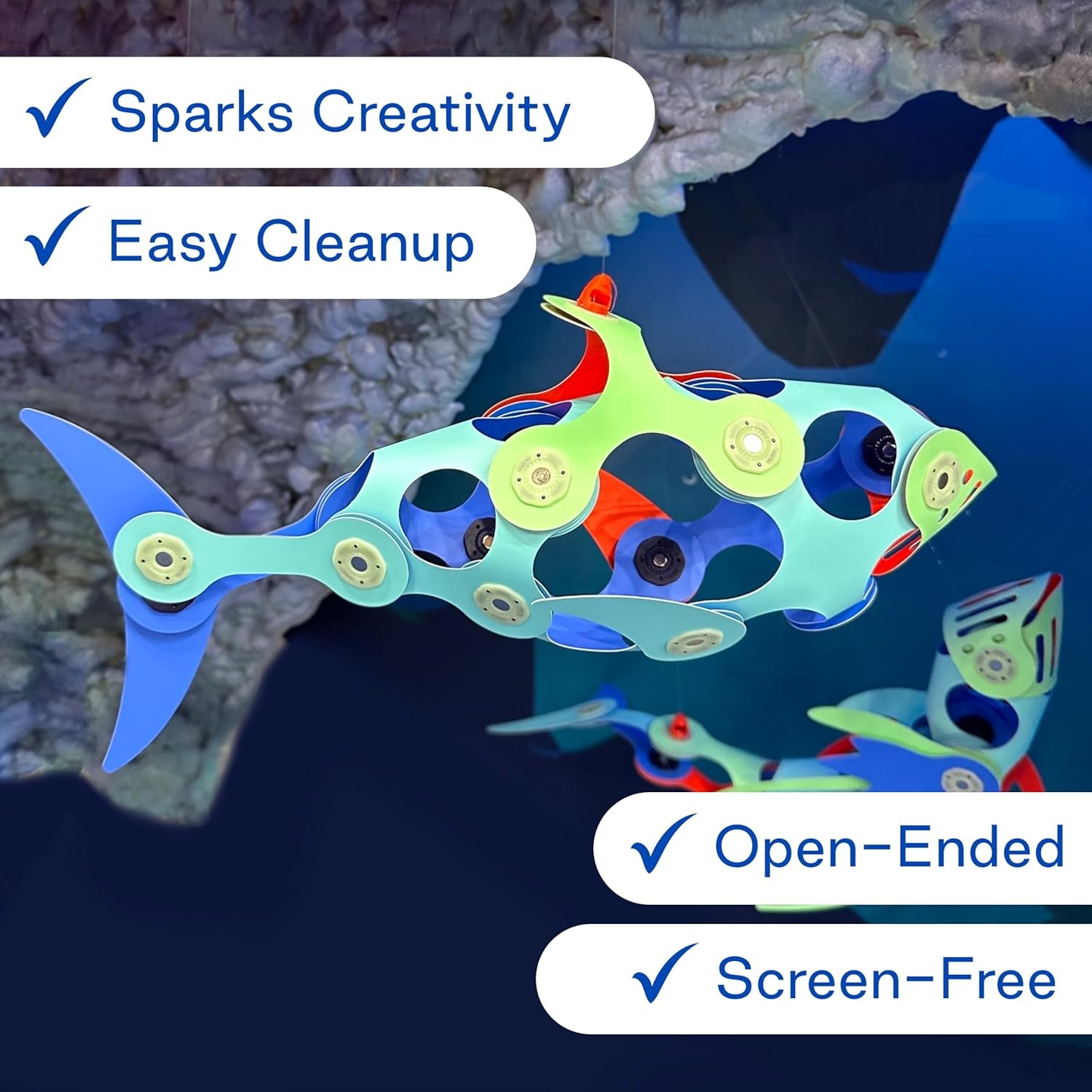 Clixo Magnetic Play: Ocean Creatures Pack