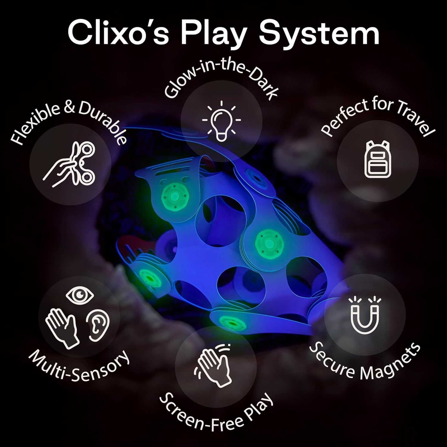 Clixo Magnetic Play: Ocean Creatures Pack