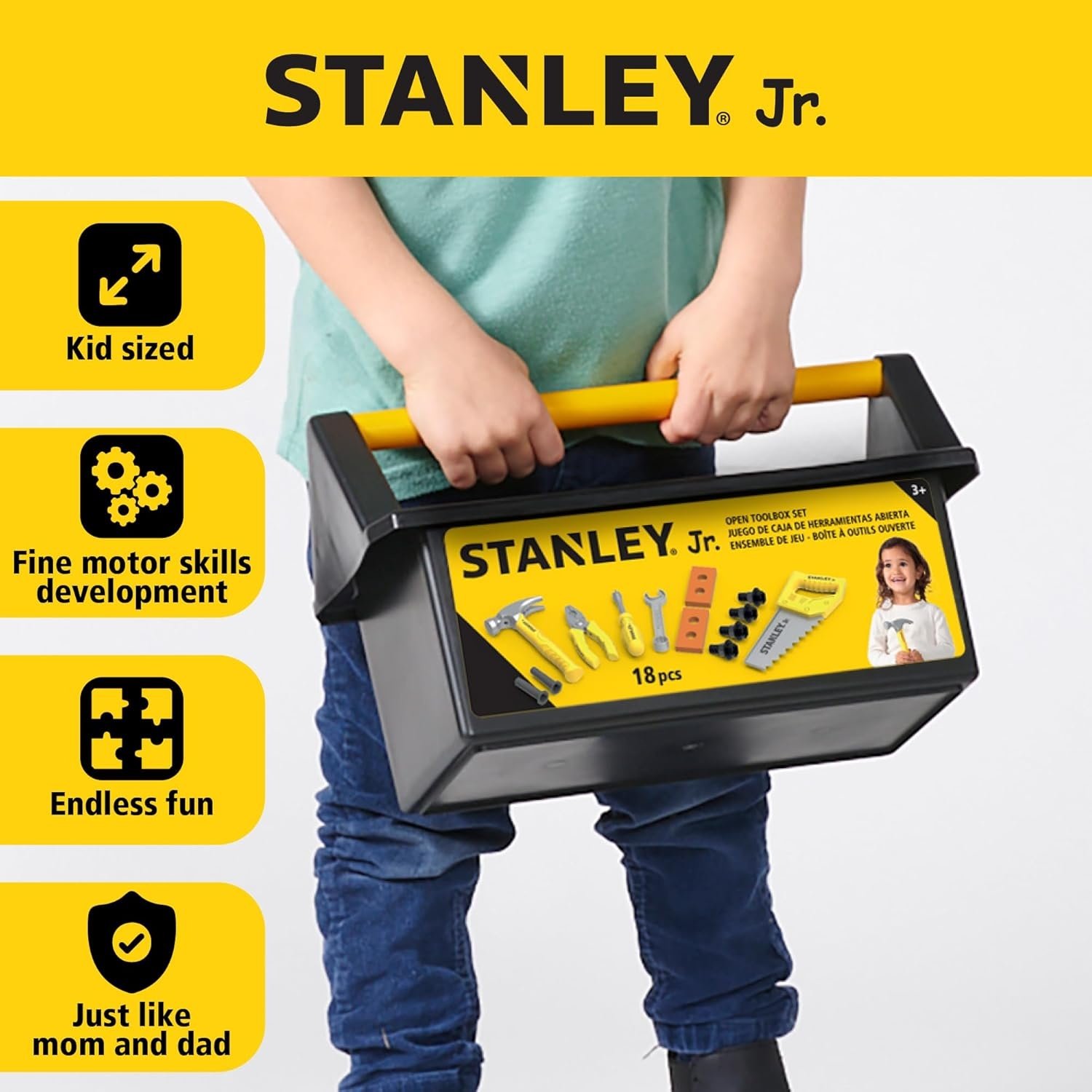 Stanley Jr. 18pc Piece Toolbox Set