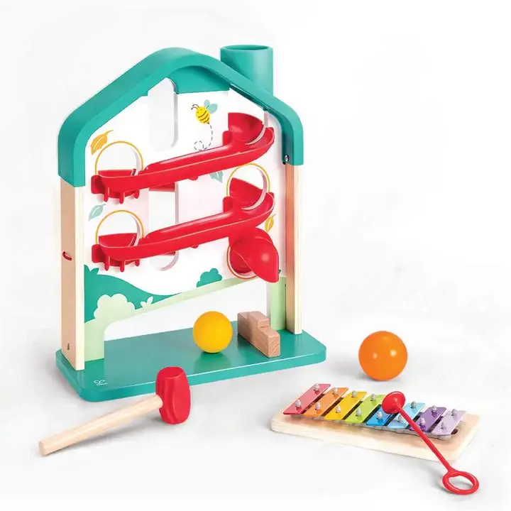 Hape Toys Hape Toddler Melody Mansion Ball Run