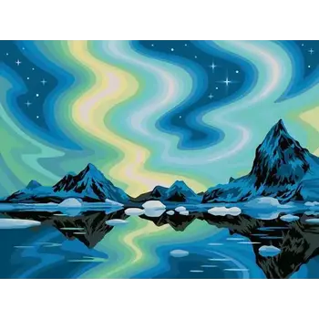 CreArt Adult 30 x 40 cm Canvas Painting by Numbers Northern Lights