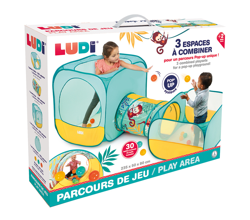 Ludi Pop-up Tent Fun Playset with 30 balls