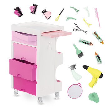 Our Generation Doll Accessories Salon Cart