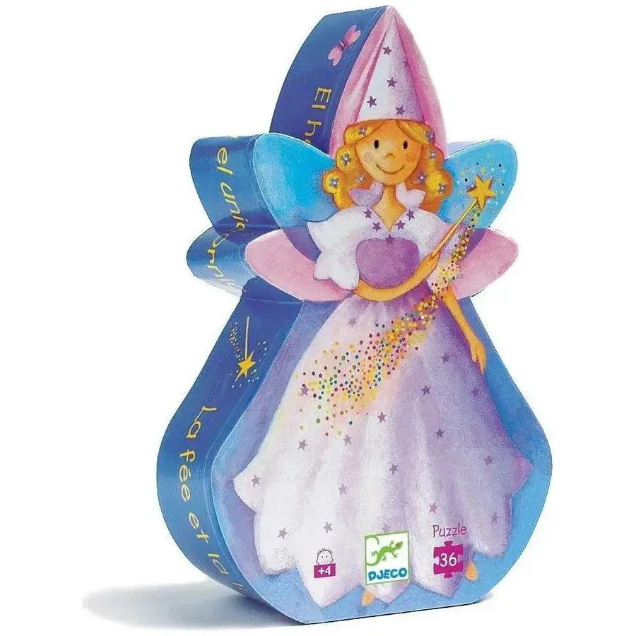 DJeco DJeco Silhouette Puzzle 36pc Fairy
