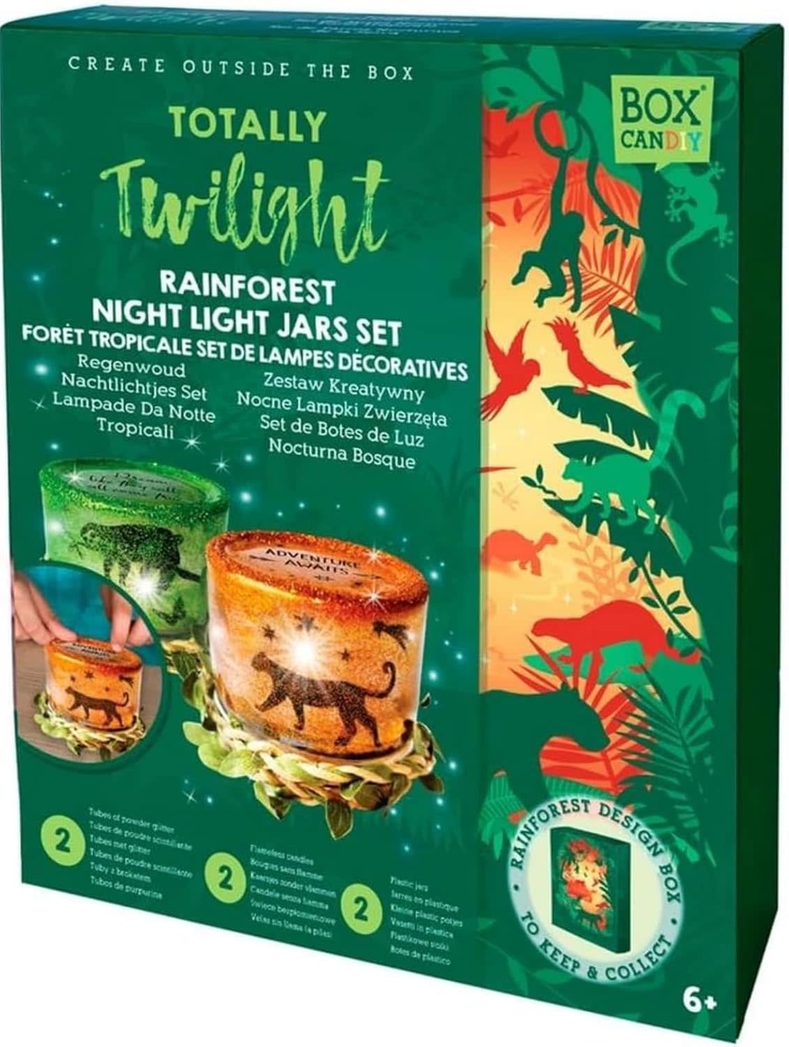 Box Candiy Totally Twilight Rainforest Night Light Jars
