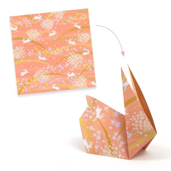 Djeco Origami Paper Haru Pinks
