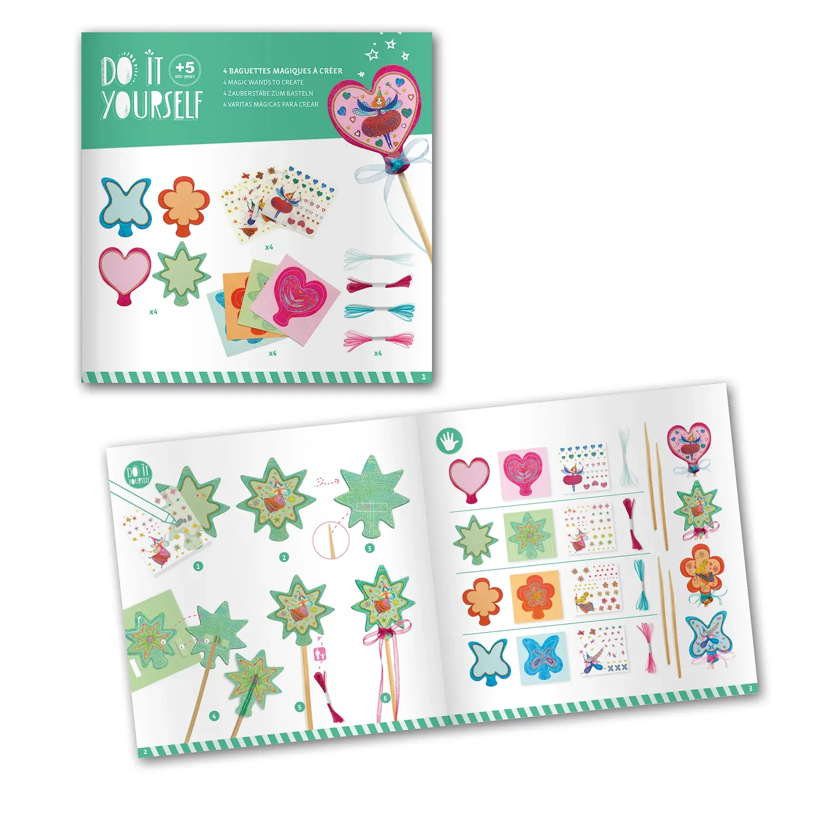 DJeco Do it Yourself Magic Wands Little Fairies