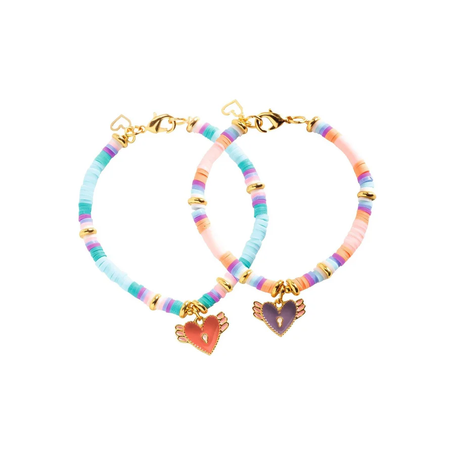 DJeco Djeco Made with You & Me Beads Heart Heishi