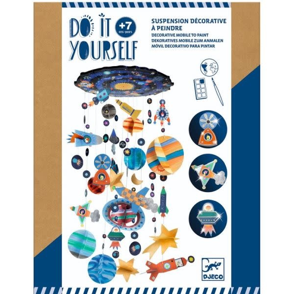 DJeco Do it Yourself Solar System Mobile to Paint