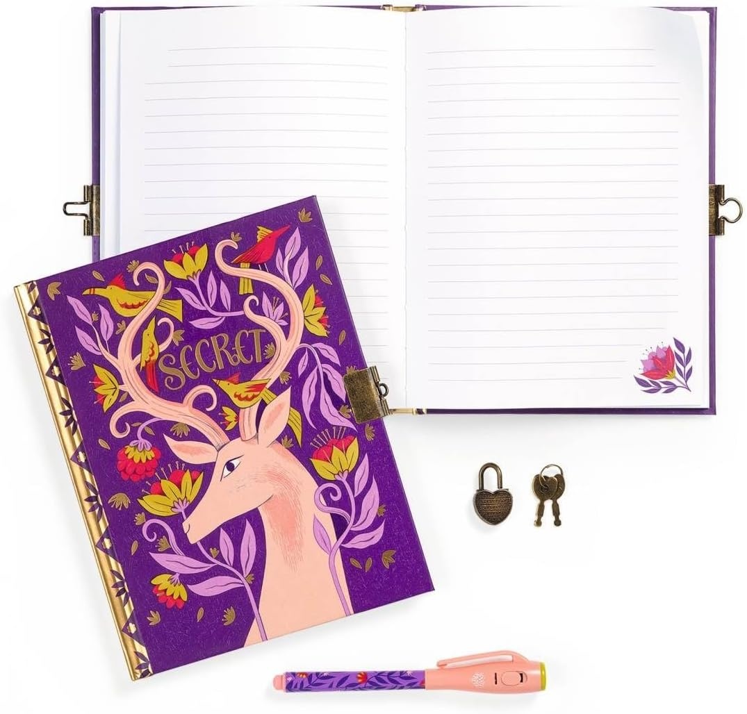 DJeco Secret Locking Notebook with Magic Pen: Melissa