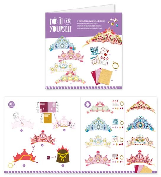DJeco Do it Yourself Mosaic Tiaras Like a Princess