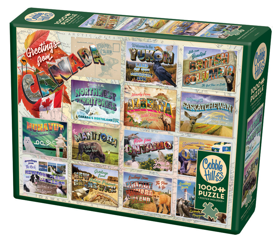 Cobble Hill Puzzles Cobble Hill Puzzle 1000pc Greeting From Canada