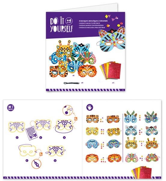 DJeco Do it Yourself Jungle Animal Masks