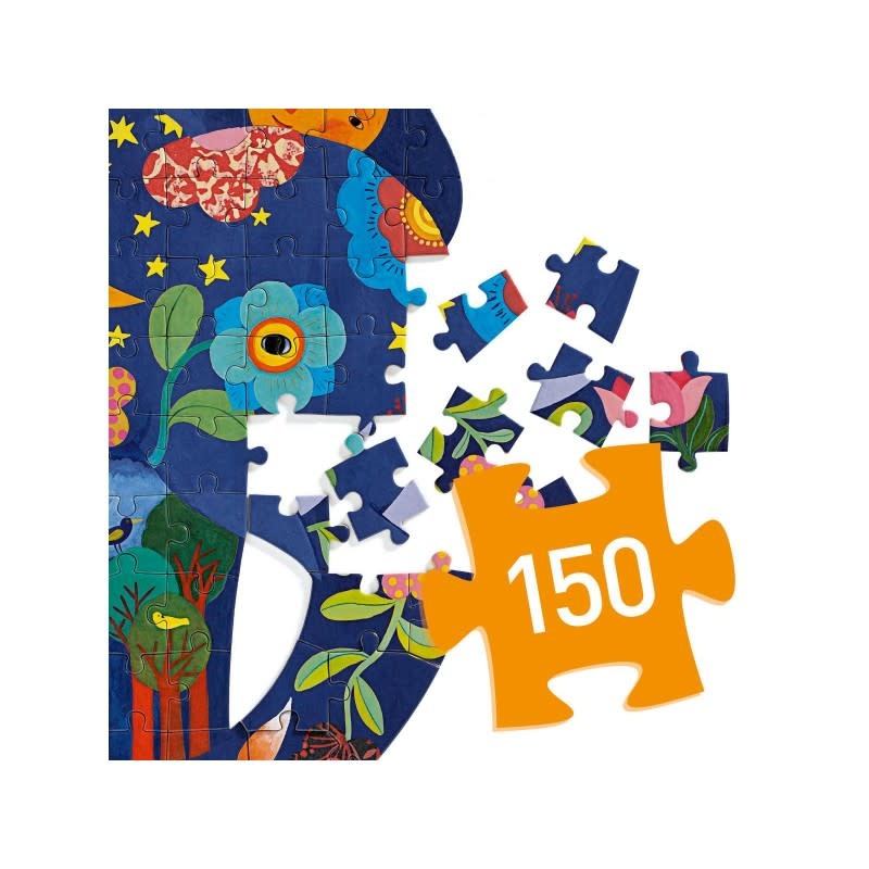 DJeco Djeco Puzzle Puzz' Art 150pc Elephant