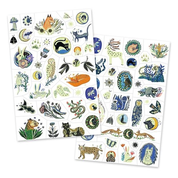 Djeco Tattoos Nighttime Reflections Glow