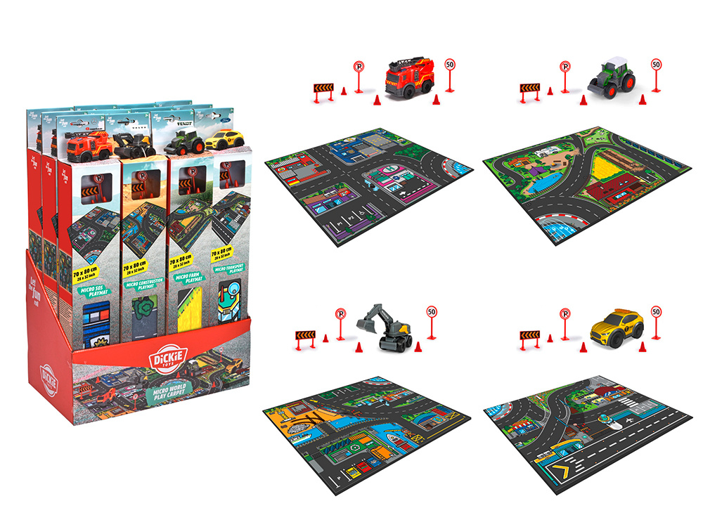 Dickie Micro World Playmat: Assorted