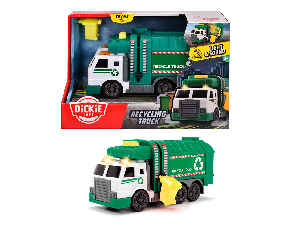 Dickie City Heroes Lights & Sounds - Recycling Truck