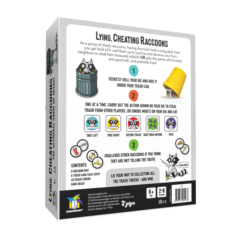 Gamewright Gamewright Game Lying Cheating Raccoons