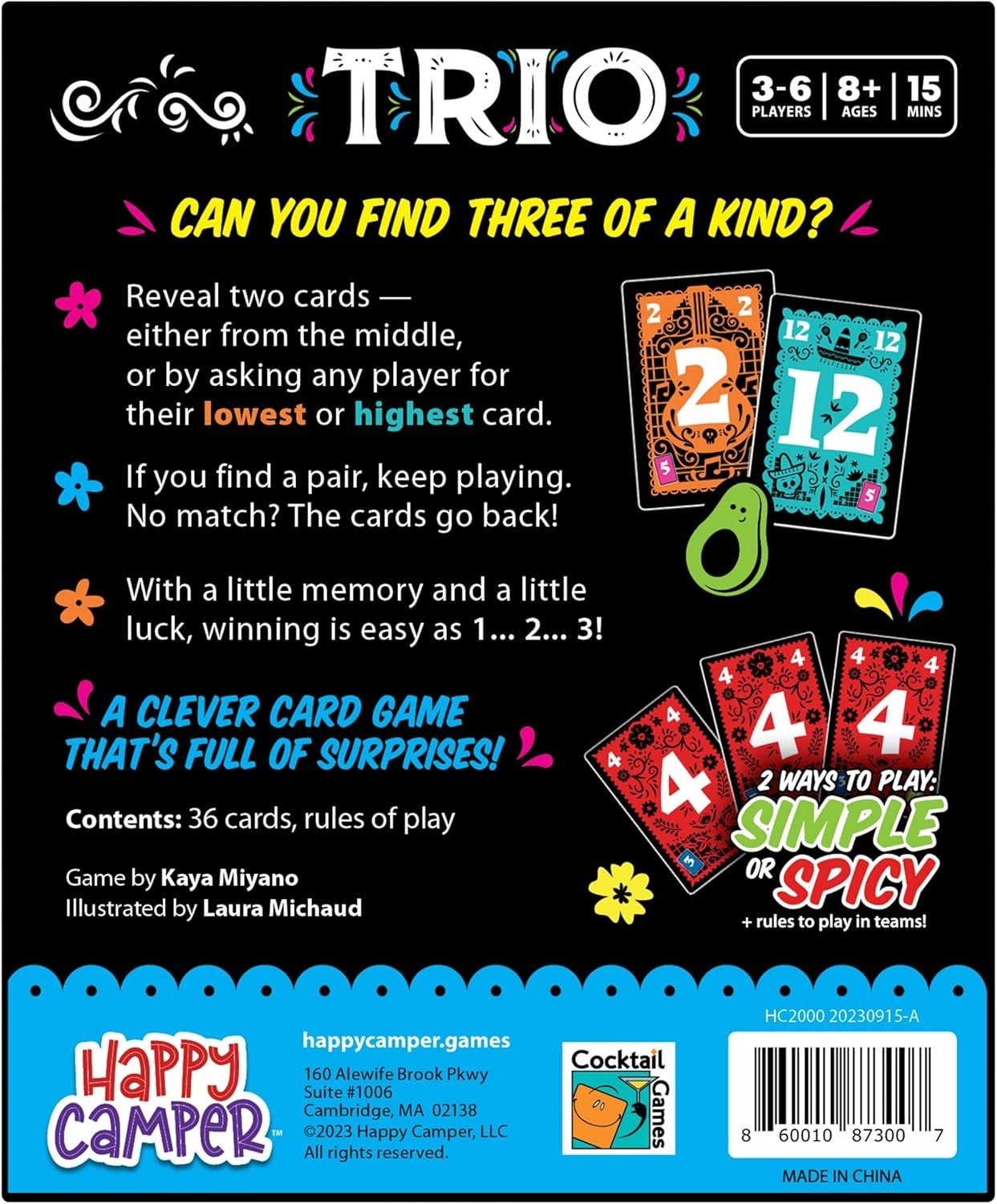 Trio Card Game