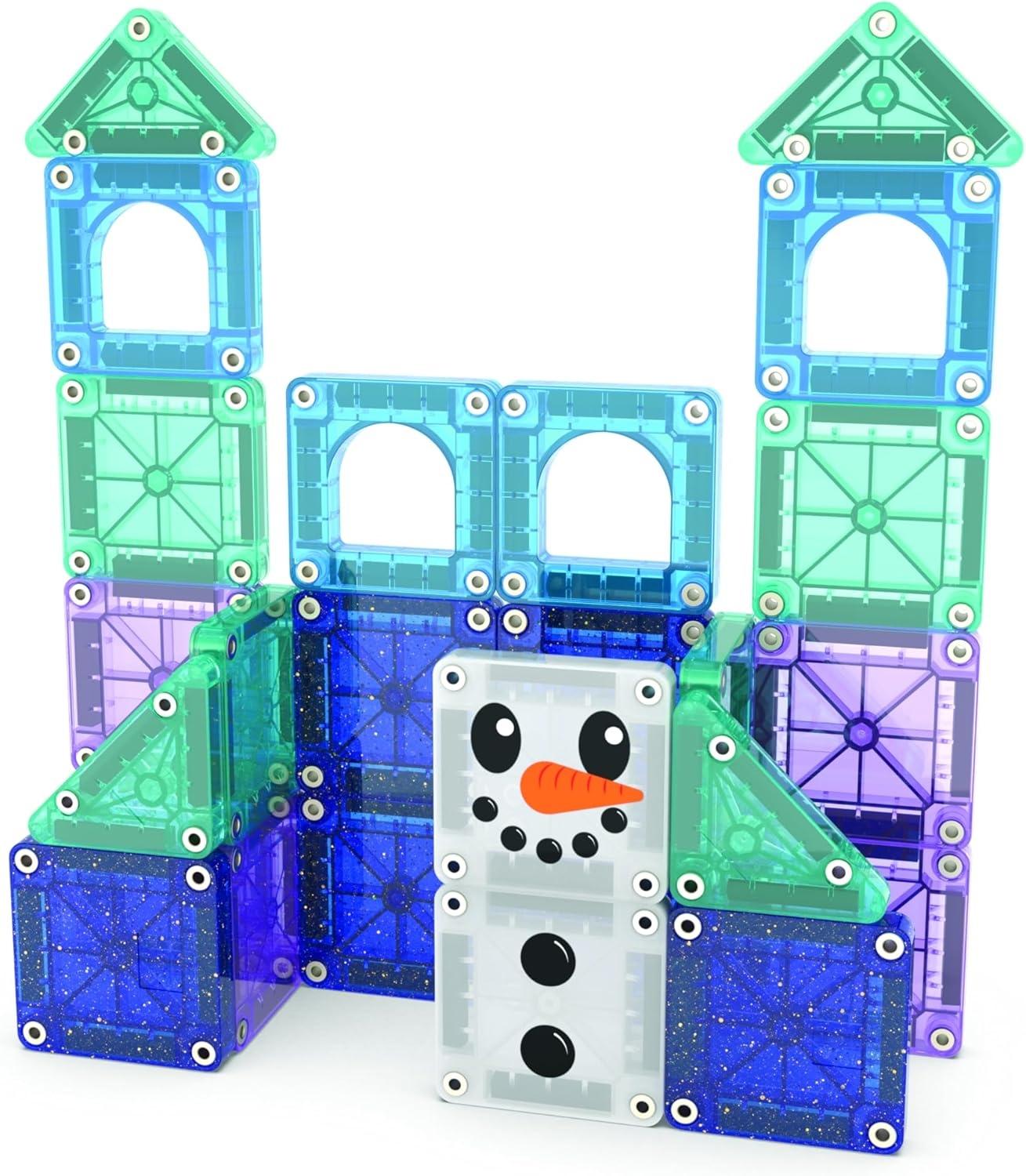 Magna-Tiles Magna-Tiles MicroMAGS Winter Wonderland Travel Set 26 piece set
