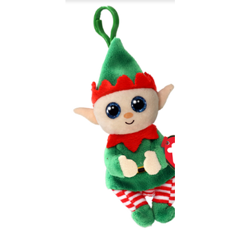 Ty Ty Beanie Boo Clip Christmas Elfonzo Elf