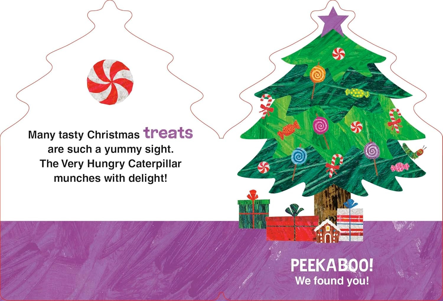 The Very Hungry Caterpillar's Peekaboo Christmas Board Book