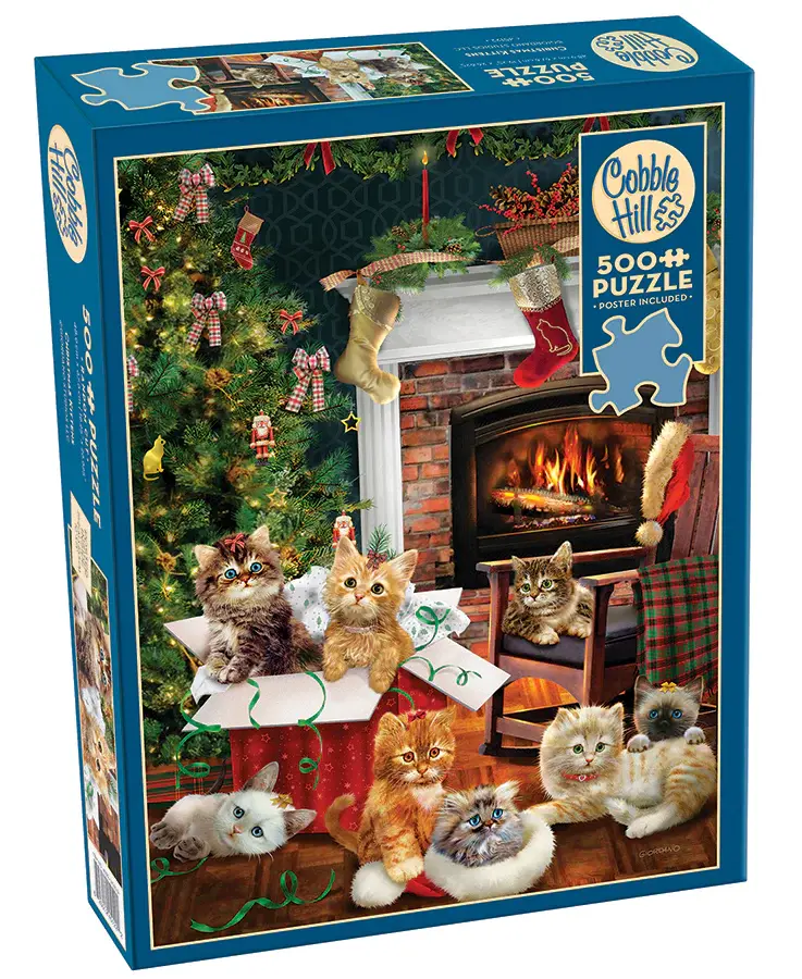 Cobble Hill Puzzles Cobble Hill Puzzle 500pc Christmas Kittens