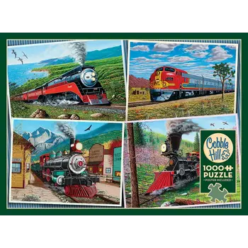Cobble Hill Puzzles Cobble Hill Puzzle 1000pc Historic Locomotives
