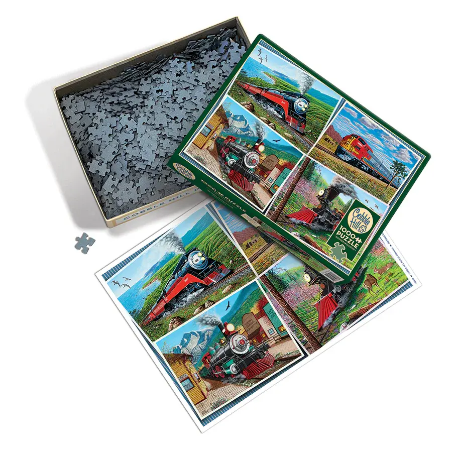 Cobble Hill Puzzles Cobble Hill Puzzle 1000pc Historic Locomotives