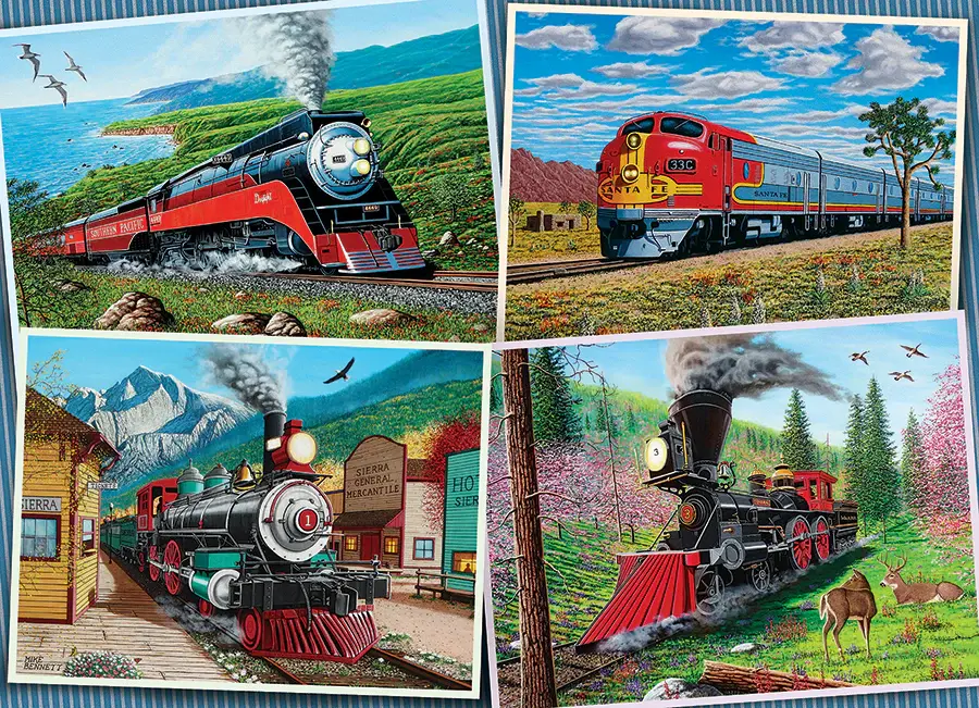Cobble Hill Puzzles Cobble Hill Puzzle 1000pc Historic Locomotives