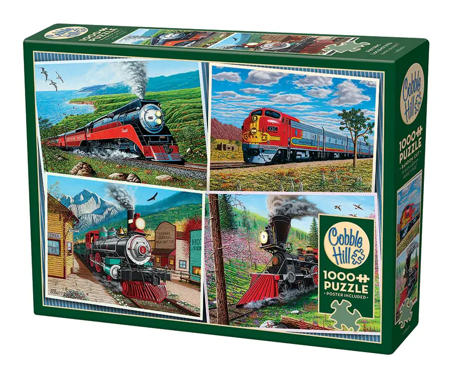 Cobble Hill Puzzles Cobble Hill Puzzle 1000pc Historic Locomotives