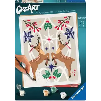 CreArt Adult 24x30 Christmas Deer