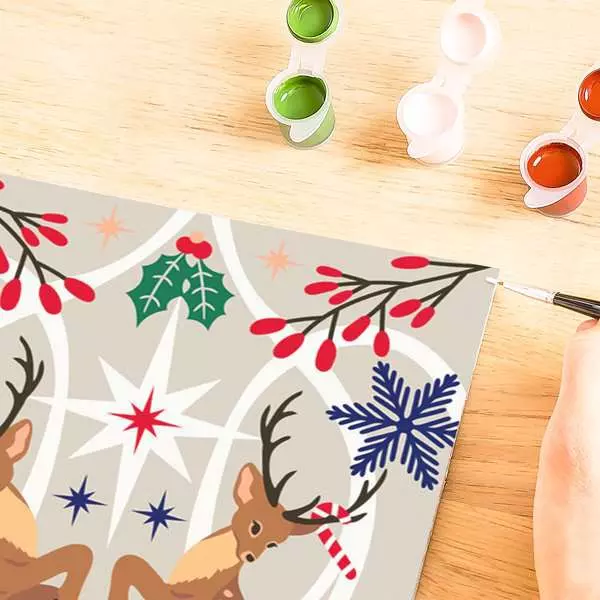 CreArt Adult 24x30 Christmas Deer