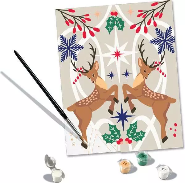 CreArt Adult 24x30 Christmas Deer