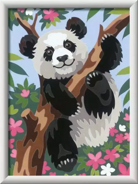 CreArt Painting by Numbers 18 x 24cm Playful Panda
