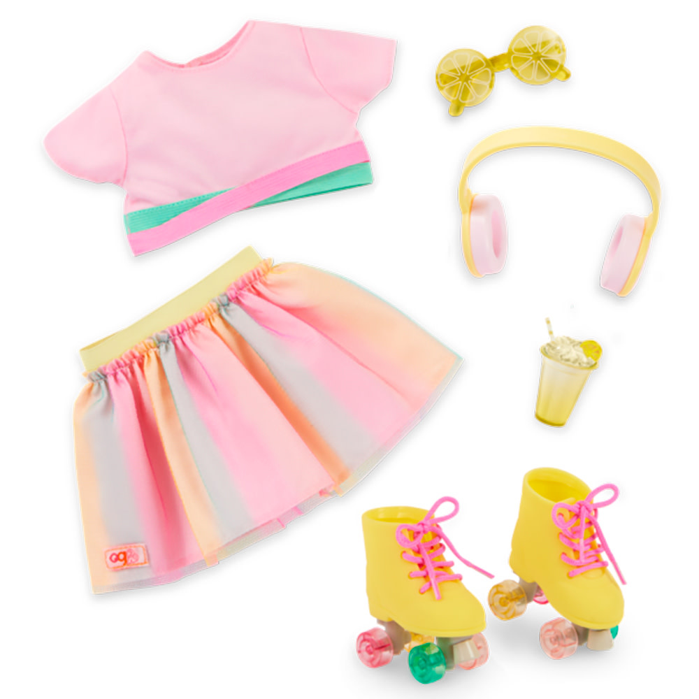 Our Generation Our Generation Doll Outfit: Rollerblades & Limonade
