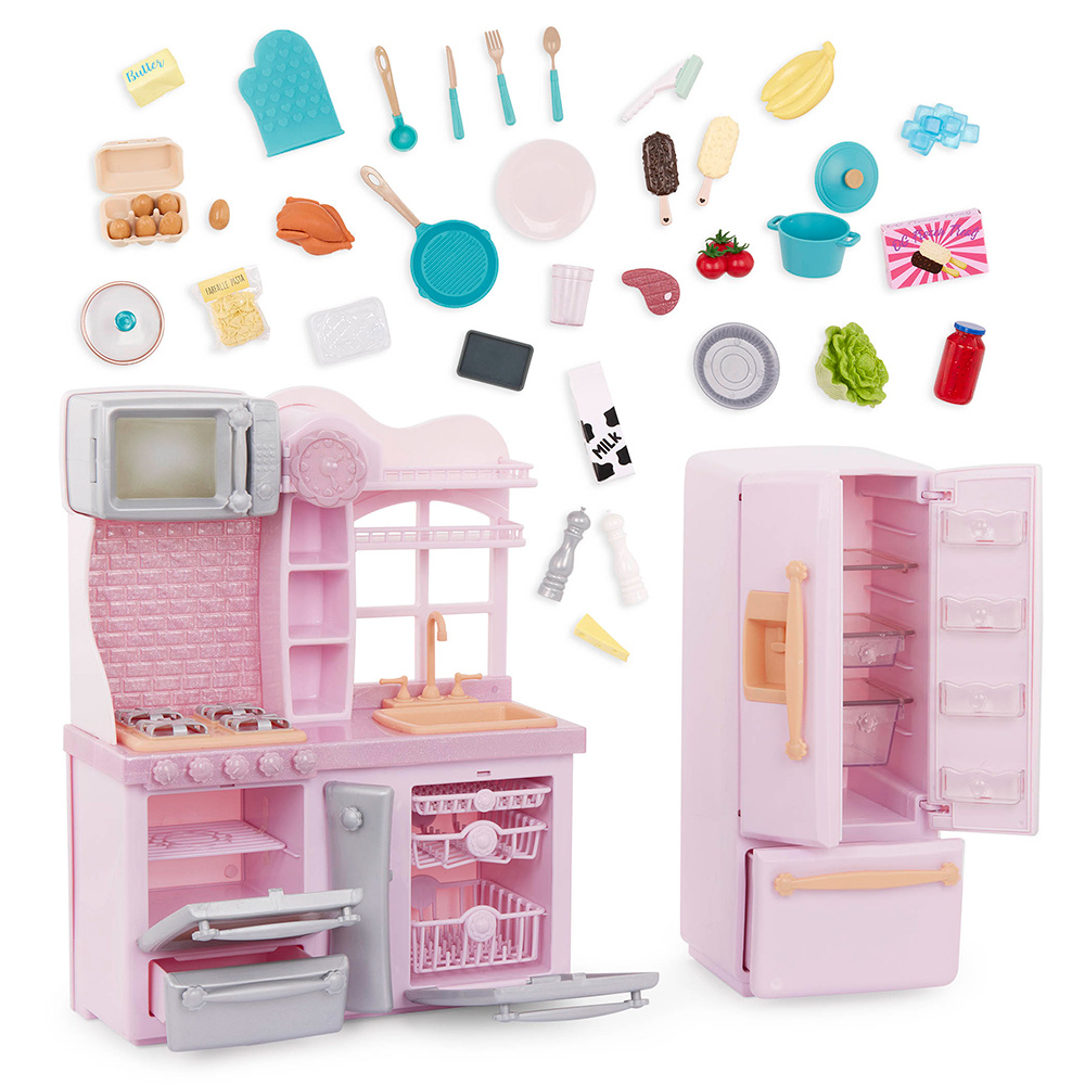 Our Generation Accessory Gourmet Kitchen Set Light Pink