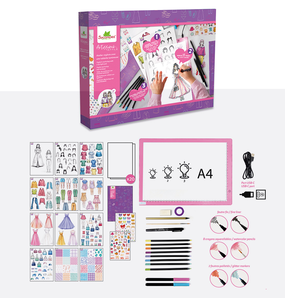 Artissimo Fashion Workshop and LED Light Pad