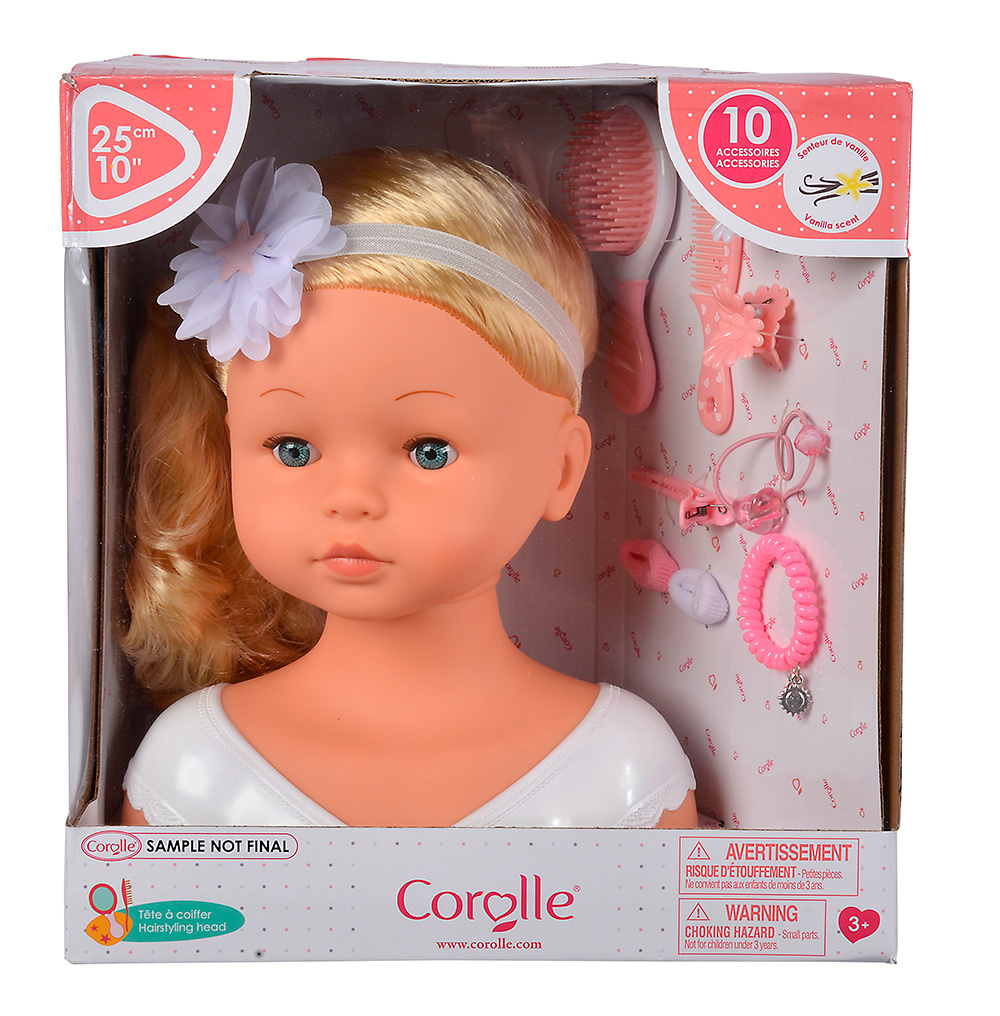 Corolle Corolle Doll Hairstyling Head 10"